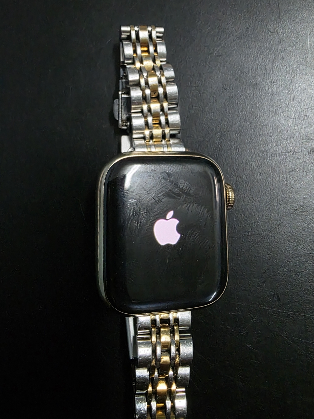 Apple Watch Series 9 w/GPS Two-Tone Silver and Gold Link Band